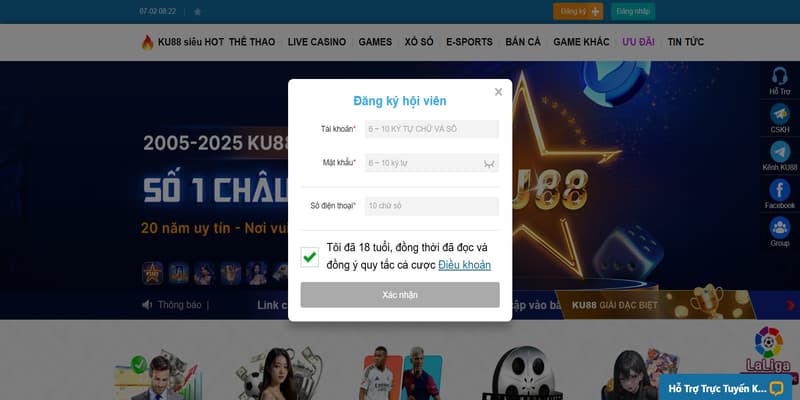 Đăng Ký Ku88